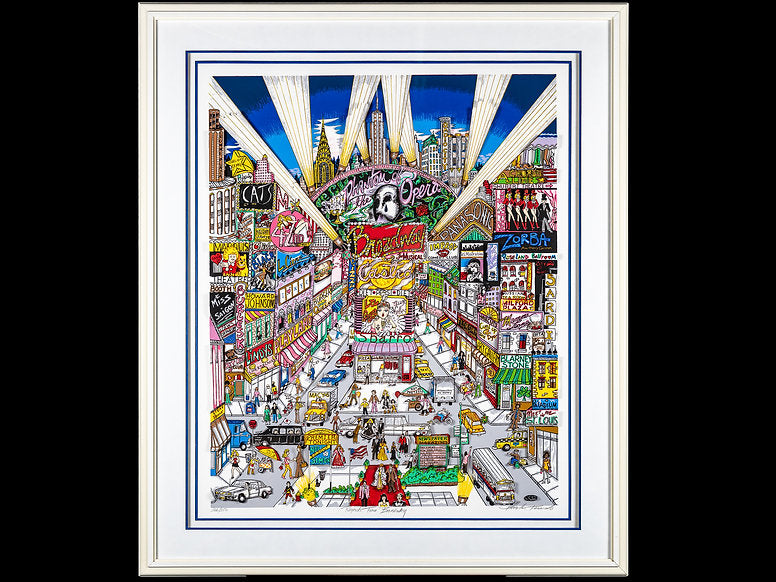 Charles Fazzino Limited Edition 3D Art "Regards From Broadway"